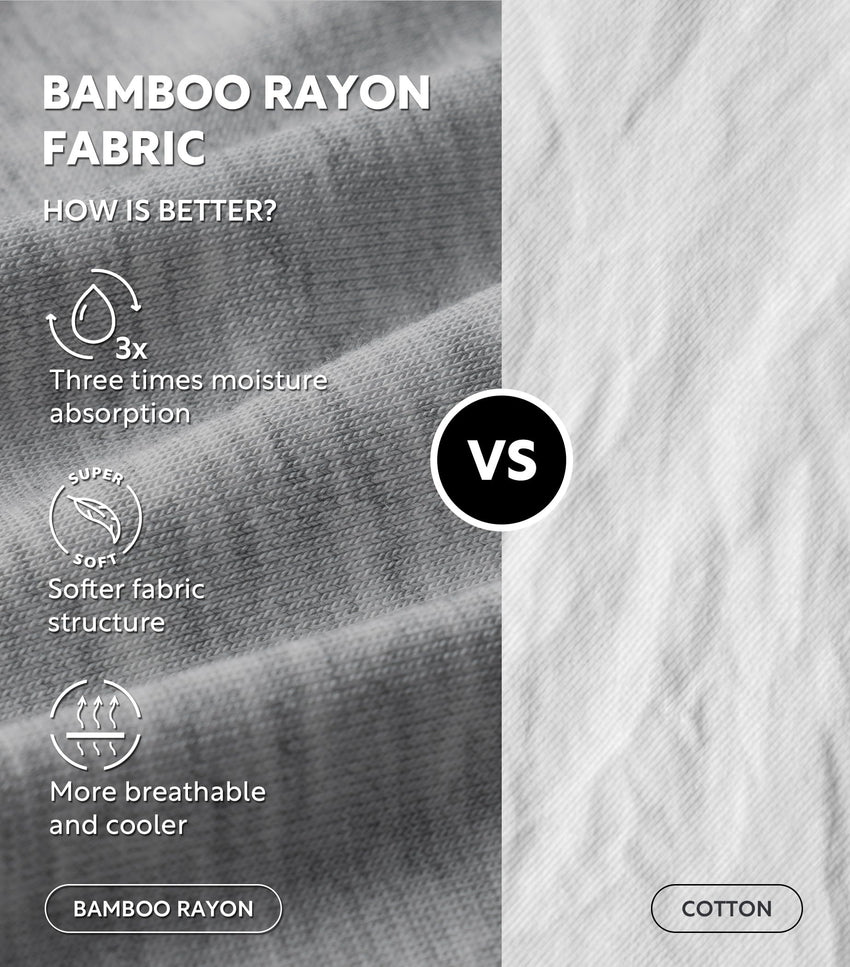 DAVID ARCHY Men's Undershirt Bamboo Rayon Moisture-Wicking Crewneck T-Shirts Stretch Tees for Men, 3 or 5 Pack