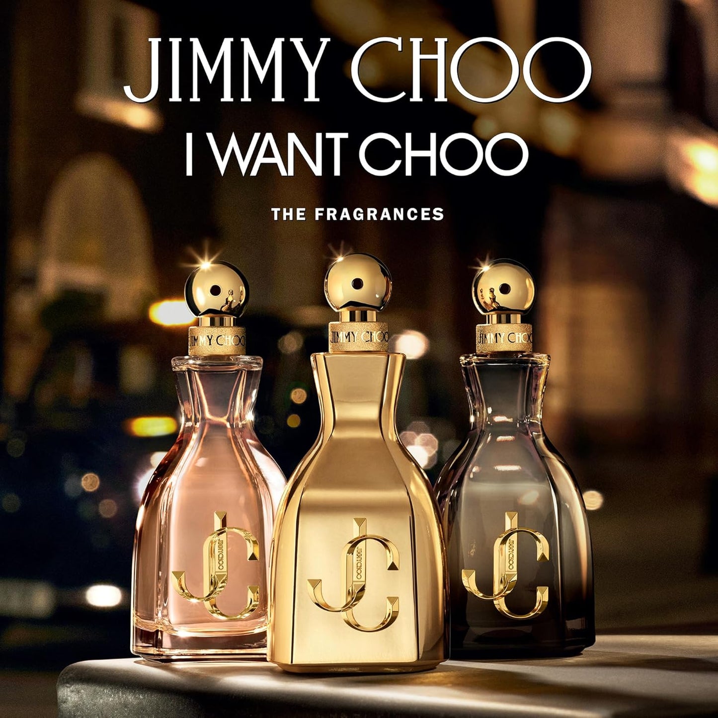 Jimmy Choo I Want Choo 3 Piece Eau de Parfum Gift Set (Eau de Parfum Spray, Jimmy Choo Seduction Coral Sunset Lipstick, Pouch)