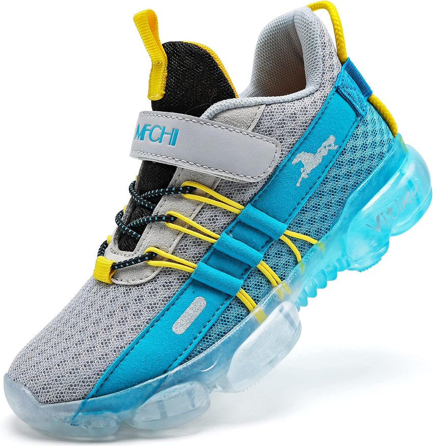 JMFCHI Boys Girls Kids' Sneakers Knitted Mesh Sports Shoes Breathable Lightweight Running Shoes for Kids Fashion Athletic Casual Shoes