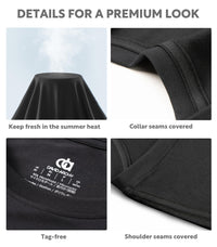 DAVID ARCHY Men's Undershirts Micro Modal Ultra Soft T-Shirts Stretch Moisture-Wicking Crewneck/V-Neck Tees for Men, 3-Pack