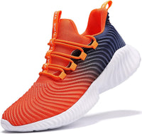 JMFCHI Boys Girls Kids' Sneakers Knitted Mesh Sports Shoes Breathable Lightweight Running Shoes for Kids Fashion Athletic Casual Shoes