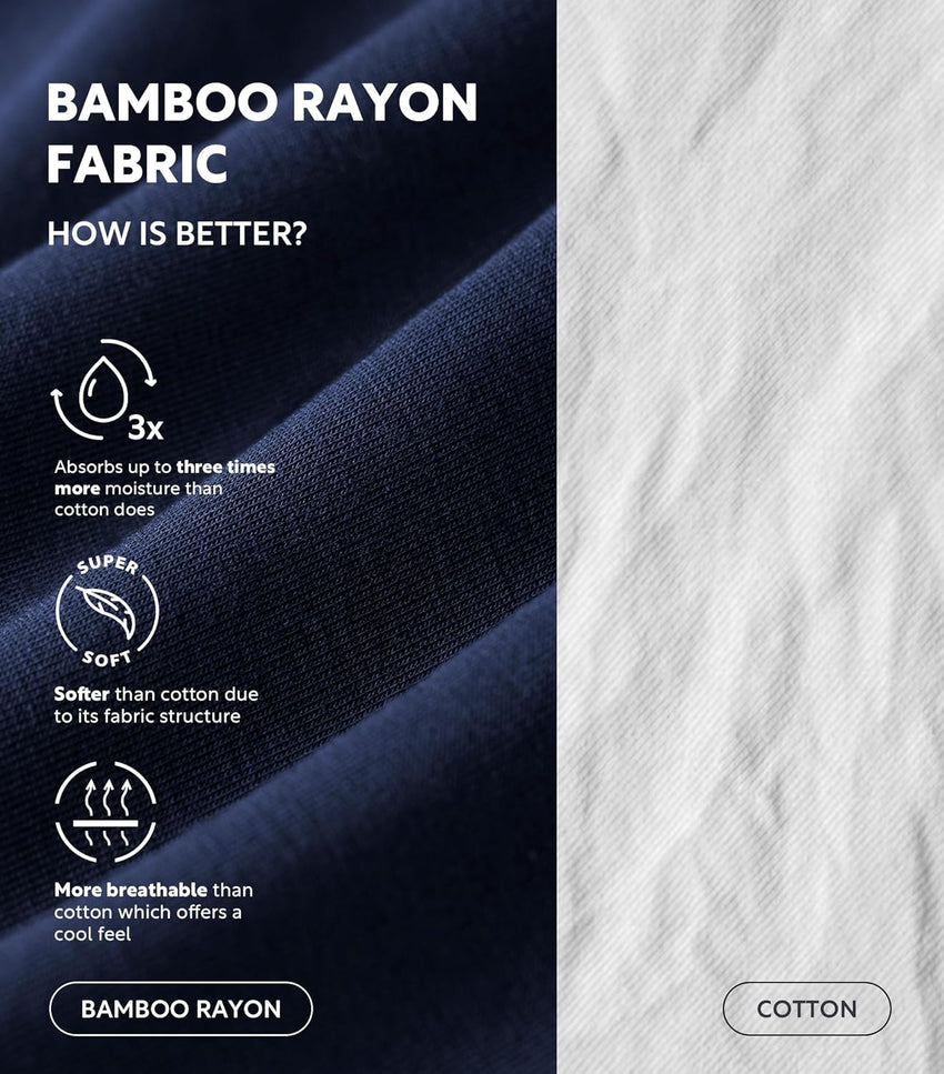 DAVID ARCHY Men's Tank Top Bamboo Rayon Undershirts Tank Shirt Moisture-Wicking A-Shirt for Men, 3 or 5 Pack