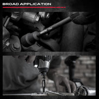 12-Piece Magnetic Nut Driver Set - Premium Impact Power Hex Nut Driver Drill Bit Master Kit, SAE & Metric, 1/4-Inch Quick-Change