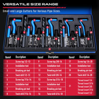 Thread Repair Thread Chaser Tool Set - 49PCS Thread Cleaner Rethreading Master Kit Metric SAE Bolt Restorer File Nut Rethreader Automotive Wheel Stud Spark Plug Engine Standard Screw Threading UNC UNF