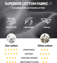 DAVID ARCHY Men's Pajamas Set Soft Cotton Long Sleeve Sleepwear Comfy Loungewear Pjs with Pockets