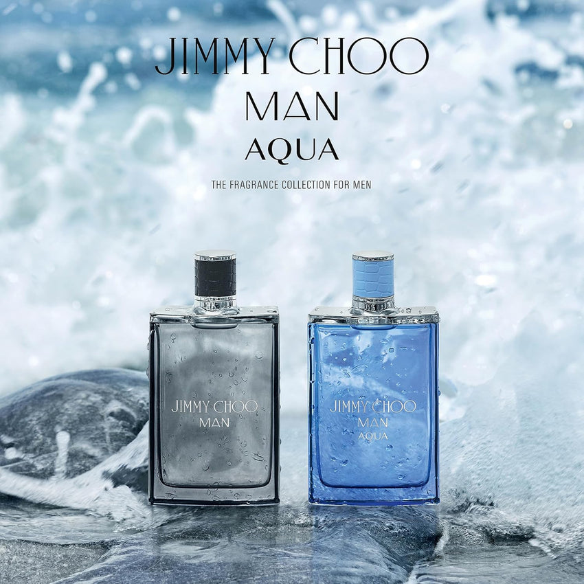 JIMMY CHOO - Man Aqua Eau de Toilette - Men's Fragrance - Fougere Marine Woody - With notes of Grapefruit, Clary Sage & Salty Moss