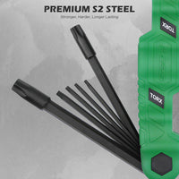 SEDY 32-Piece Hex Key Wrench Set, Metric and SAE Allen Wrenches (0.028-3/8 inch, 0.7-10 mm) L Shape Allen Keys, Chrome Vanadium Steelwith 2x Extension Handle