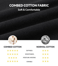 DAVID ARCHY Combed Cotton Boxers for Men Soft Underwear Mens Boxers Knit Boxer Shorts for Men Pack