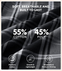 DAVID ARCHY Mens Pajama Pants Soft Cotton Plaid Sleepwear, Comfy Lounge Woven Pajamas Bottoms PJ Pant for Men, 3 pack