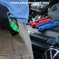 SEDY 32-Piece Hex Key Wrench Set, Metric and SAE Allen Wrenches (0.028-3/8 inch, 0.7-10 mm) L Shape Allen Keys, Chrome Vanadium Steelwith 2x Extension Handle