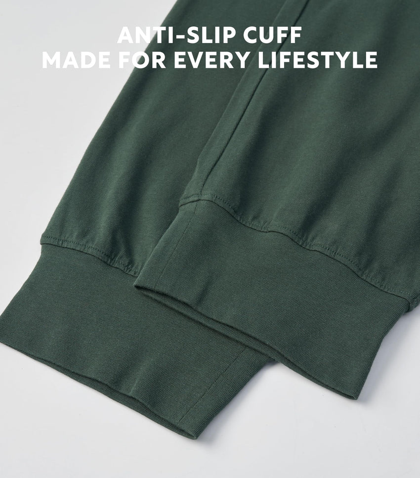 DAVID ARCHY Men's Pajama Pants Cotton Bottoms Soft Lightweight Loungewear with Drawstring and Pockets 2 Pack