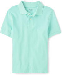 The Children's Place Boys' Uniform Short Sleeve Pique Polo