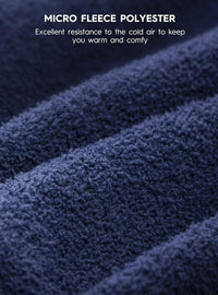 DAVID ARCHY Mens Pajamas Set Ultra-Soft Fleece Pajamas Warm Sleepwear Long Sleeve Lounge Set with Pockets