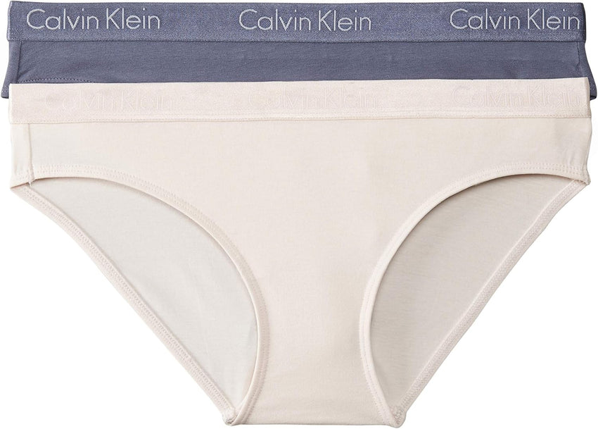 Calvin Klein womens Motive Cotton Multipack Bikini Panty 2 Pack