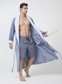 DAVID ARCHY Men's Soft Fleece Plush Robe Full Length Long Bathrobe