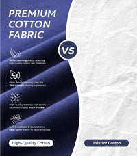 DAVID ARCHY Mens Pajamas Set Soft Cotton Notched Collar Pajamas for Men Long Sleeve Mens Sleepwear with Pockets & Front Fly