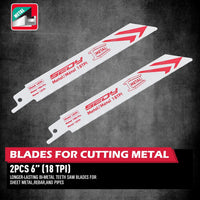 10-Piece Ultimate Reciprocating Saw Blade Set, Premium 6 & 8 Inch Wood & Metal Cutting Pruner Saw Blades with Storage Box