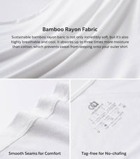 DAVID ARCHY Men's Tank Top Bamboo Rayon Undershirts Tank Shirt Moisture-Wicking A-Shirt for Men, 3 or 5 Pack