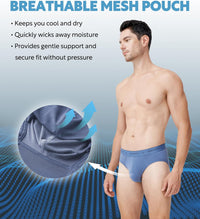 DAVID ARCHY Men's Underwear Ultra Soft Modal Dual Pouch Briefs Support Comfortable lightweight Briefs for Men 4 or 7 Pack