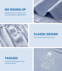 DAVID ARCHY Mens Boxers Soft Rayon Made from Bamboo Boxers for Men Pack Loose Underwear Cooling Mens Boxer Shorts