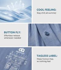 DAVID ARCHY Mens Boxer Shorts Breathable Soft Rayon Made from Bamboo Boxers for Men Loose Fit Mens Underwear 3 or 5 Pack