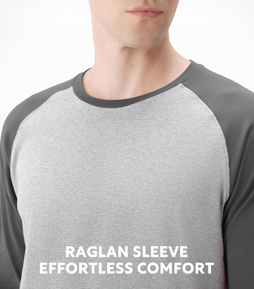 DAVID ARCHY Mens Pajamas Set - Soft Pj Sets for Men Long Sleeve Pajamas Men Cotton Mens Pjs Sets Loungewear with Pockets