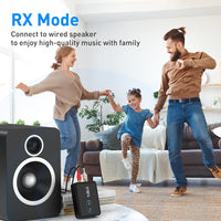 1Mii RCA Bluetooth 5.3 Adapter for TV, 3.5mm AUX Bluetooth Transmitter Receiver for 2 AirPods or Headphones, Home Stereo, Speakers, Projector, Treadmills, PC, with Volume Control, aptX Low Latency