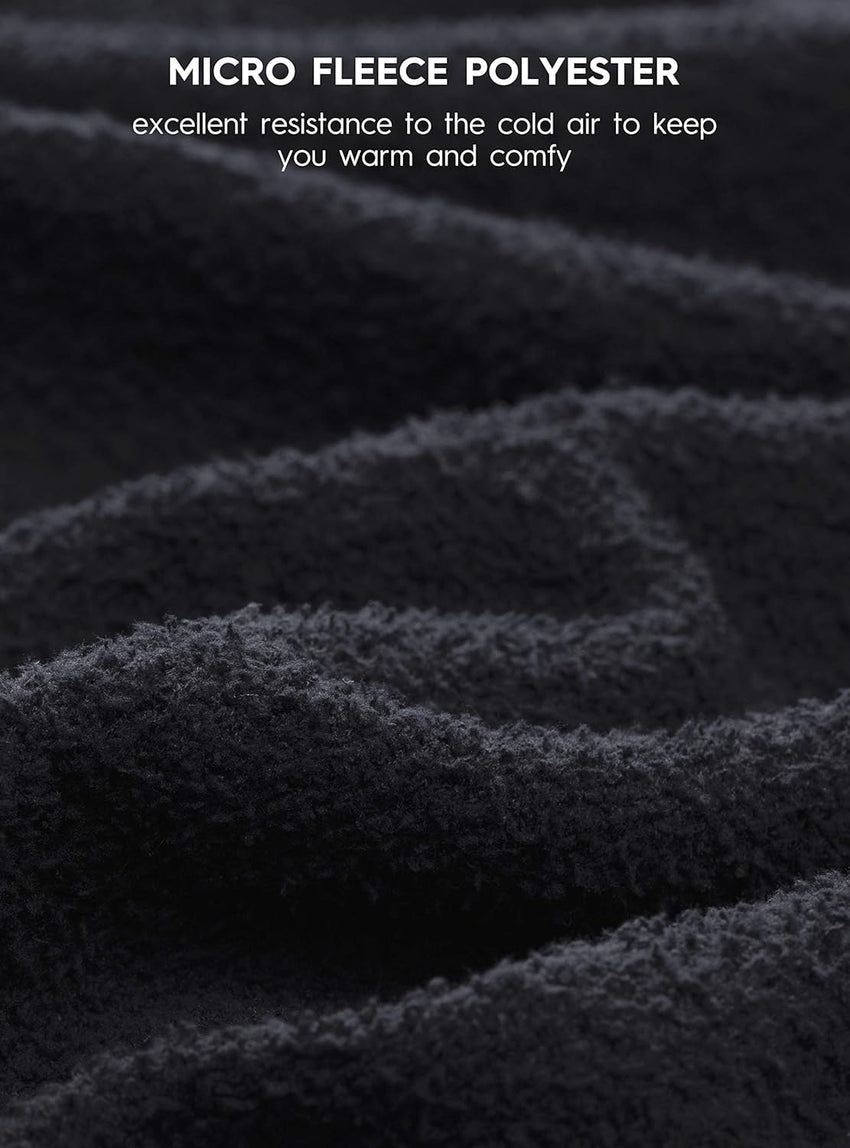 DAVID ARCHY Mens Pajamas Set Ultra-Soft Fleece Pajamas Warm Sleepwear Long Sleeve Lounge Set with Pockets