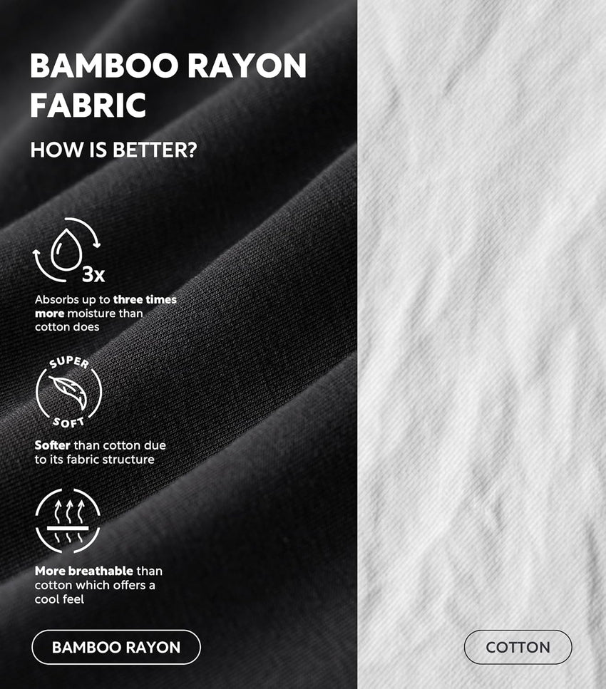 DAVID ARCHY Men's Tank Top Bamboo Rayon Undershirts Tank Shirt Moisture-Wicking A-Shirt for Men, 3 or 5 Pack