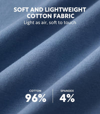 DAVID ARCHY Men's Pajamas Set Soft Cotton Long Sleeve Sleepwear Comfy Loungewear Pjs with Pockets