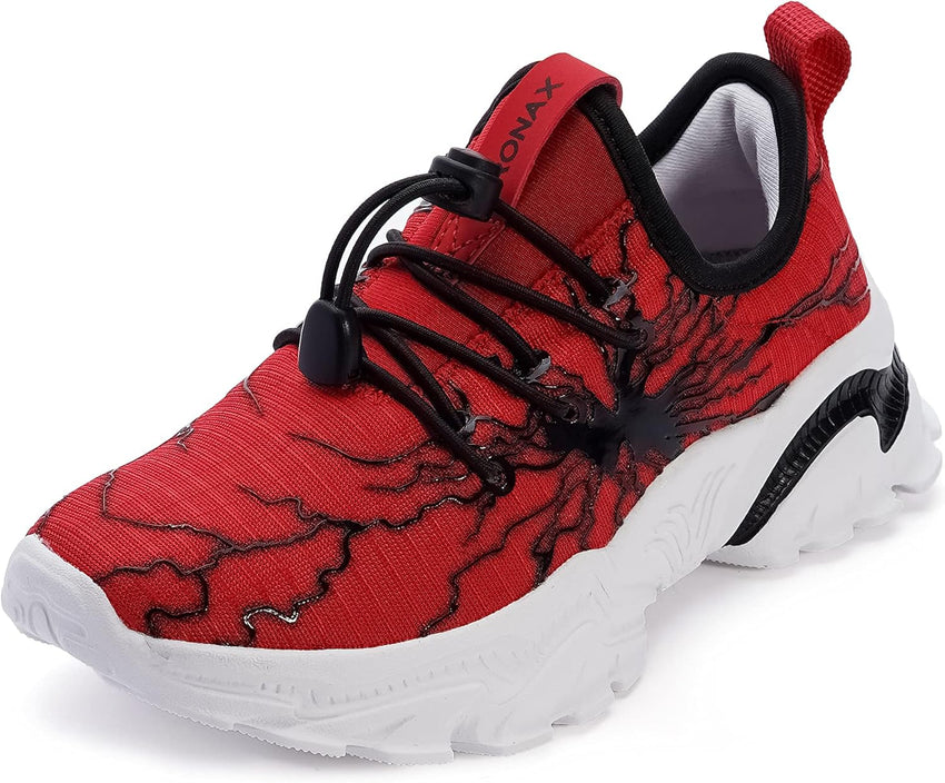 BRONAX Little/Big Boys Comfortable Graffiti Personality Tennis Shoes