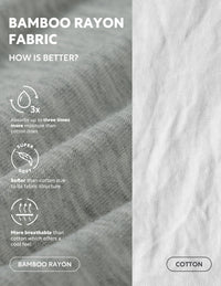 DAVID ARCHY Men's Underwear Briefs Rayon Made from Bamboo Wicking-Moisture Support Pouch Soft Underwear for Men 4 or 7 Pack