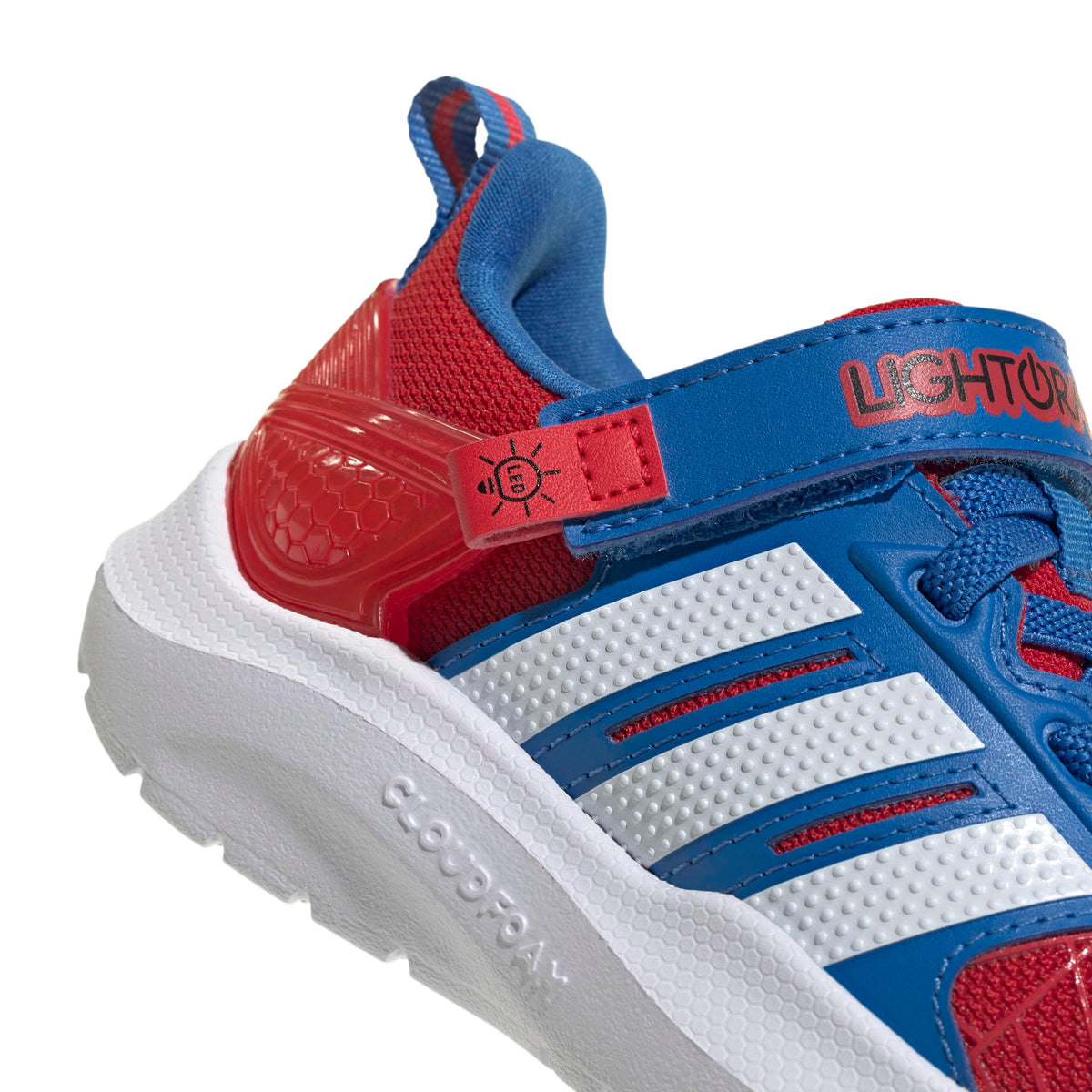 adidas Boys Marvel Lightorama Spider-Man Sneakers Shoes - Red