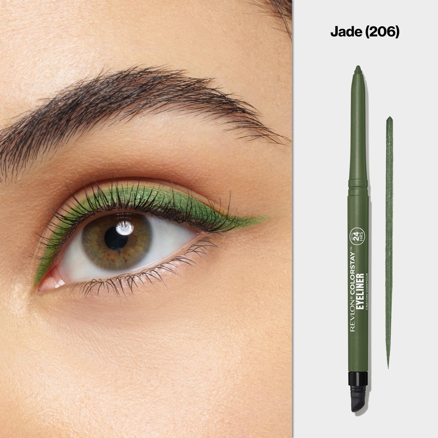 Revlon ColorStay Pencil Waterproof Eyeliner, Smudge-Proof, Eye Makeup with Built-In Sharpener, 202 Black Brown, 0.01 oz