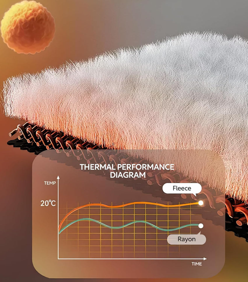 DAVID ARCHY Mens Pajamas Set Ultra-Soft Fleece Pajamas Warm Sleepwear Long Sleeve Lounge Set with Pockets