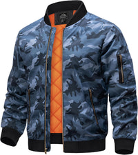 7DAY'S Men's Jackets-Bomber Jacket Fall Winter Warm Windbreaker Full Zip Casual Padded Coats