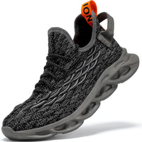 JMFCHI Boys Girls Kids' Sneakers Knitted Mesh Sports Shoes Breathable Lightweight Running Shoes for Kids Fashion Athletic Casual Shoes