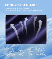 DAVID ARCHY Mens Underwear Bamboo Rayon Boxers for Men Breathable and Cool Men's Boxer Shorts with Button Fly 3 or 5 Pack