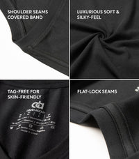 DAVID ARCHY Men's Undershirts Combed Cotton T-Shirt Soft Moisture-Wicking Undershirt Crew Neck or V Neck Tees 3 Pack