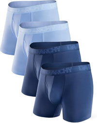 DAVID ARCHY Mens Underwear Boxer Briefs Breathable Soft Moisture-Wicking with Fly Underwear for Men Multipack