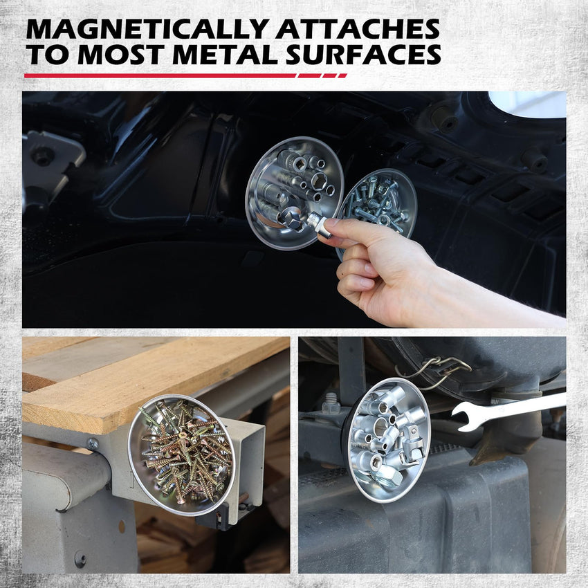 Magnet Sweeper Magnetic Nail Roller: 17-Inch Heavy Duty Magnet Nail Pickup Rolling Tool with Telescoping Adjustable Handle 8.8-Pound Capacity Ideal for Workshop Garage Yard Construction Cleanup