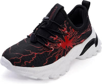 BRONAX Little/Big Boys Comfortable Graffiti Personality Tennis Shoes