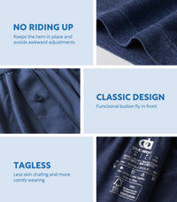 DAVID ARCHY Mens Boxers Soft Rayon Made from Bamboo Boxers for Men Pack Loose Underwear Cooling Mens Boxer Shorts