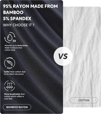 DAVID ARCHY Mens Underwear Bamboo Rayon Boxers for Men Breathable and Cool Men's Boxer Shorts with Button Fly 3 or 5 Pack