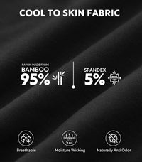 DAVID ARCHY Mens Boxer Shorts Breathable Soft Rayon Made from Bamboo Boxers for Men Loose Fit Mens Underwear 3 or 5 Pack