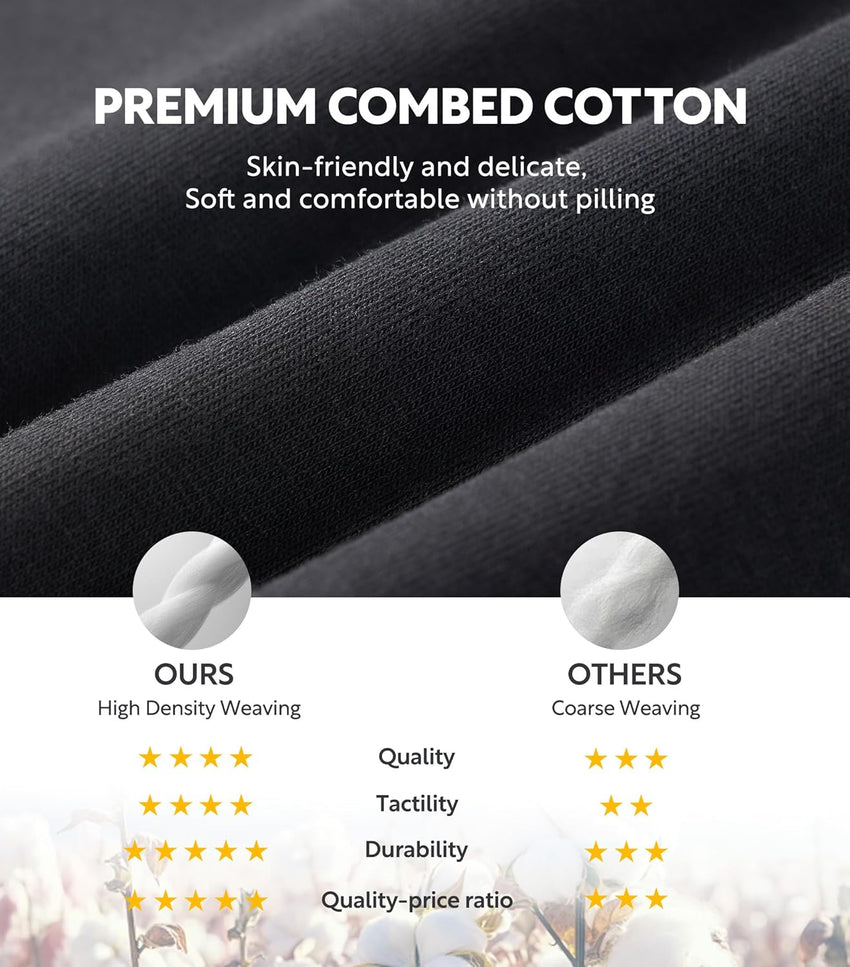 DAVID ARCHY Mens Underwear Cotton Boxer Briefs with Pouch Ultra Moisture Wicking Breathable Soft with Horizontal Fly 3 Pack