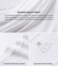 DAVID ARCHY Men's Tank Top Bamboo Rayon Undershirts Tank Shirt Moisture-Wicking A-Shirt for Men, 3 or 5 Pack