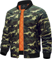 7DAY'S Men's Jackets-Bomber Jacket Fall Winter Warm Windbreaker Full Zip Casual Padded Coats