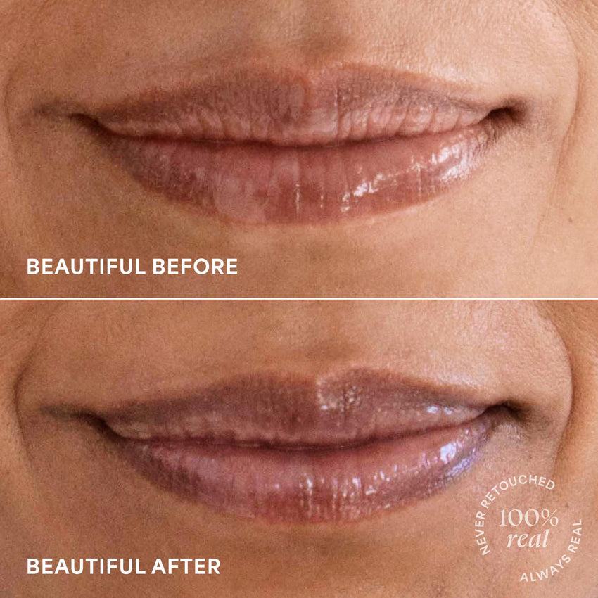 TULA Skin Care Glaze Plumping Lip Treatment - Hydrating & Glossy Lip Balm with Hyaluronic Acid & Peptides, 0.28 oz.