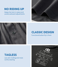 DAVID ARCHY Mens Boxers Soft Rayon Made from Bamboo Boxers for Men Pack Loose Underwear Cooling Mens Boxer Shorts